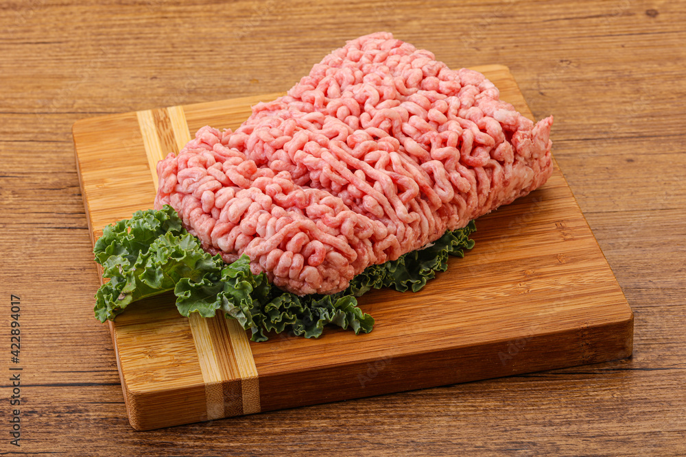 Raw pork minced meat for cooking Raw pork minced meat for cooking