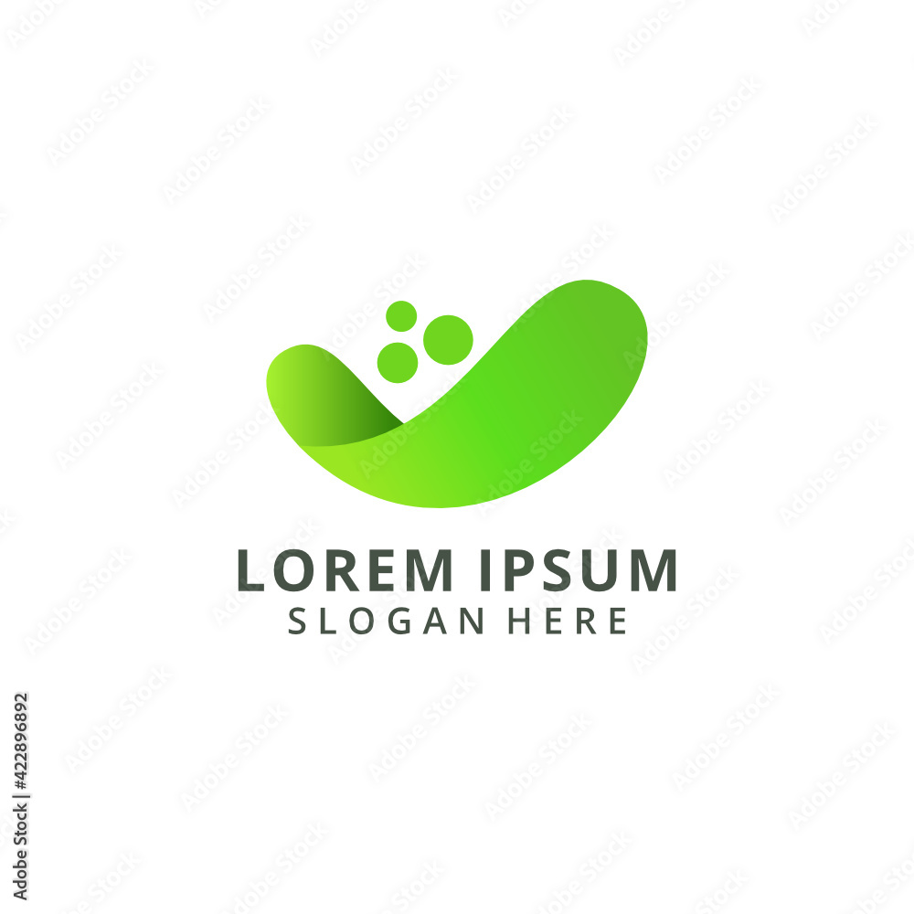 Creative abstract 3d logo design template Creative abstract 3d logo design template