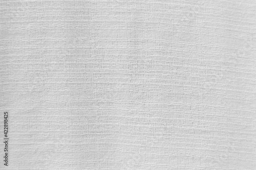 White fabric cloth background texture for design