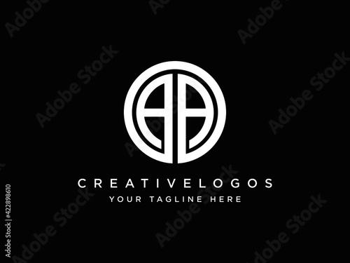 Alphabet letter Initial AA, AA logo premium business Monogram, vector, template graphic design