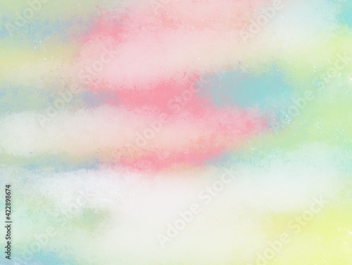 Unicorn Marble Galaxy Print pattern.Pastel clouds and sky with bokeh . Cute bright candy background . Concept for montage yours product or presentation for girl .Princess style.
