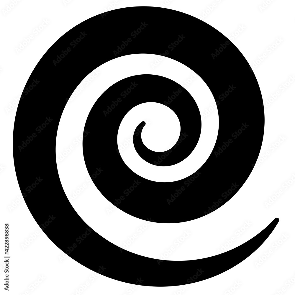 Spiral, swirl, twirl, Volute, helix shape element Spiral, swirl, twirl, Volute, helix shape element