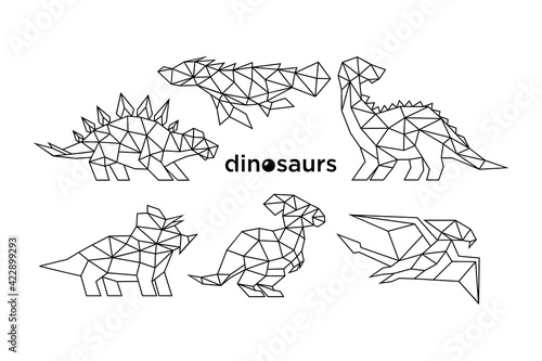 Leinwand Poster Dinosaur bundle