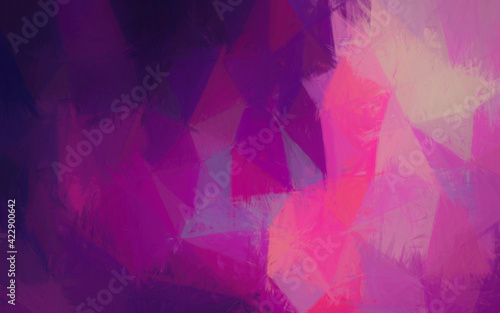 Abstract Polygon Backgrounds colorful style & Sketch Style