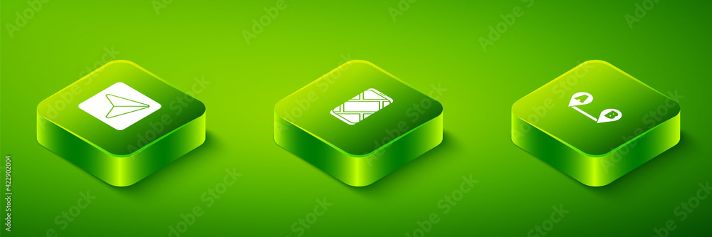 Set Isometric City map navigation, Route location and Infographic of city icon. Vector Set Isometric City map navigation, Route location and Infographic of city icon. Vector
