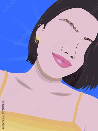 Ilustración de una chica.