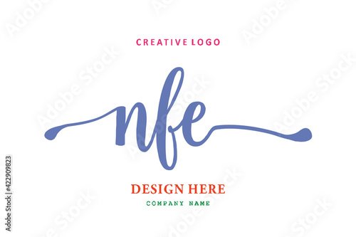 NFE lettering logo is simple, easy to understand and authoritative photo