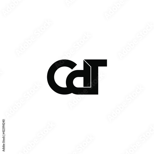 Foto cdt letter original monogram logo design