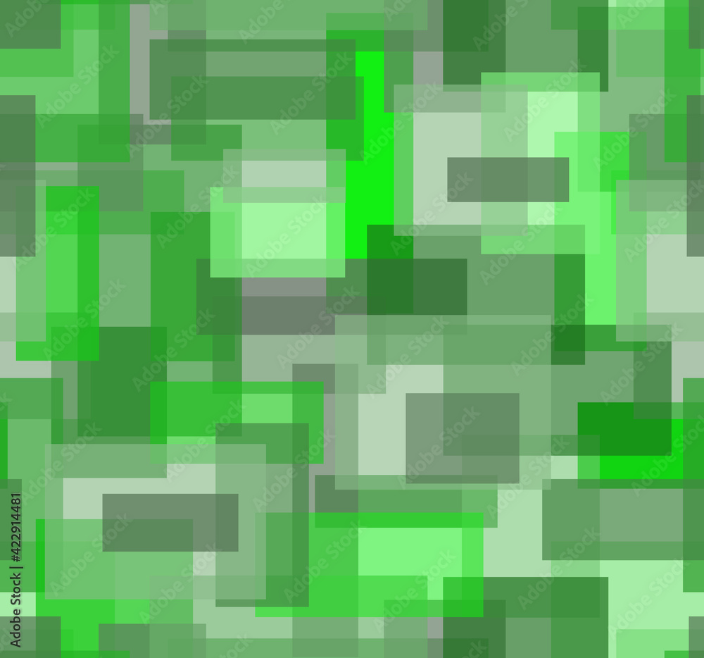 A drawing of geometric shapes in green tones.Backgrounds and textures, seamless drawing. A drawing of geometric shapes in green tones.Backgrounds and textures, seamless drawing.