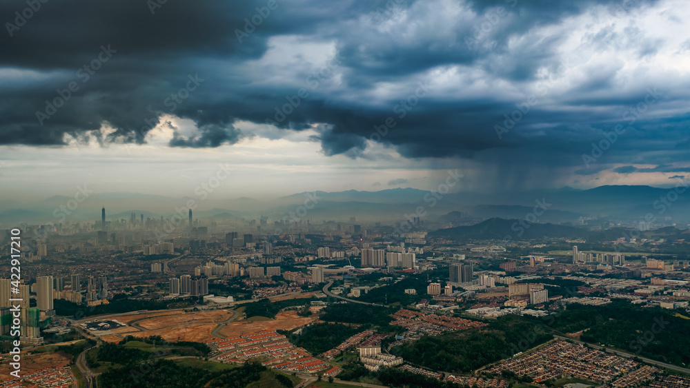 Fototapeta premium A dramatic sky from Malaysia.