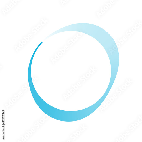 Circular, concentric element. Abstract circle. Preloader, crosshair, buffer shape