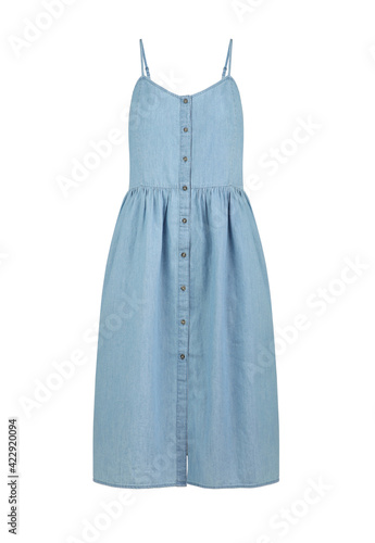 Denim blue dress