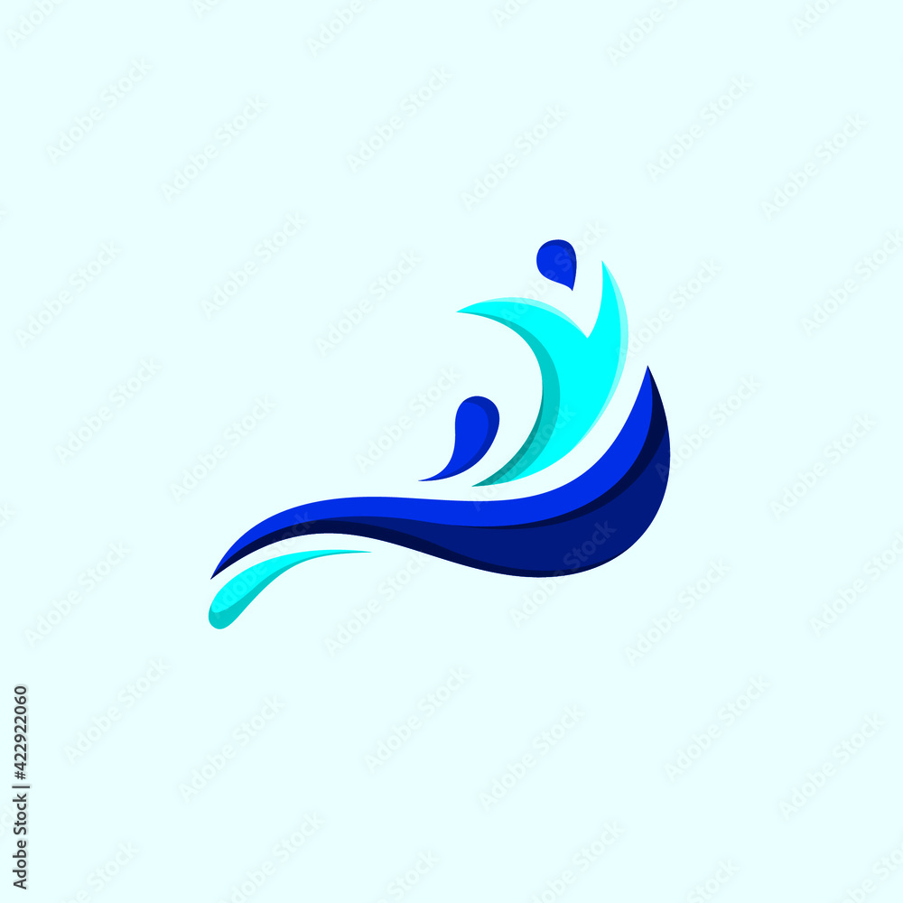 Obraz premium Growth Water Logo Design