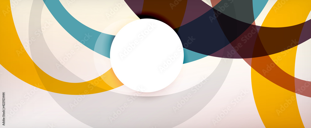 Ring geometric shapes, o letter repetition wallpaper. Abstract background for business or technology presentations, internet posters or web brochure covers Ring geometric shapes, o letter repetition wallpaper. Abstract background for business or technology presentations, internet posters or web brochure covers