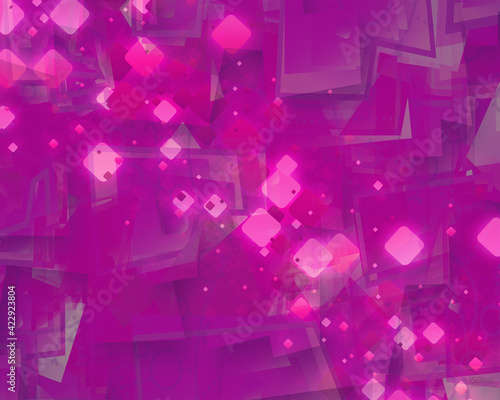 abstract  pink, magenta and black square background 