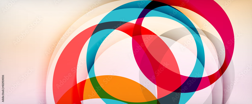 Ring geometric shapes, o letter repetition wallpaper. Abstract background for business or technology presentations, internet posters or web brochure covers Ring geometric shapes, o letter repetition wallpaper. Abstract background for business or technology presentations, internet posters or web brochure covers