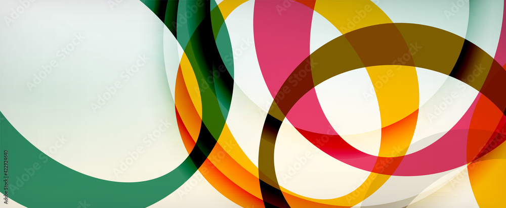 Ring geometric shapes, o letter repetition wallpaper. Abstract background for business or technology presentations, internet posters or web brochure covers Ring geometric shapes, o letter repetition wallpaper. Abstract background for business or technology presentations, internet posters or web brochure covers