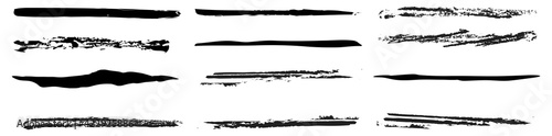 Textured, grungy brush, brushstroke design element