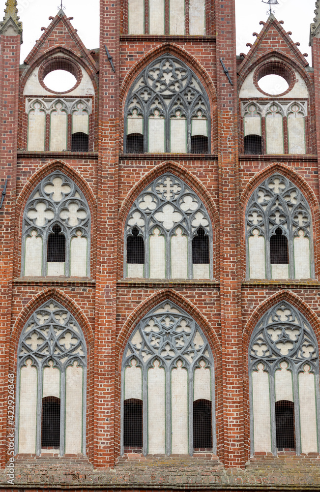 Obraz premium Malbork Castle, formerly Marienburg Castle, the seat of the Grand Master of the Teutonic Knights, Malbork, Poland