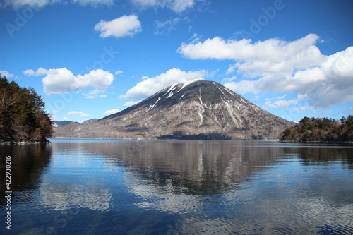 湖と山