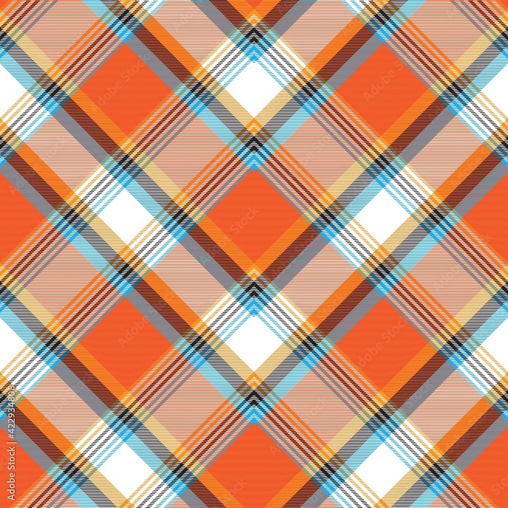 Orange Chevron Plaid Tartan textured Seamless Pattern Design Orange Chevron Plaid Tartan textured Seamless Pattern Design