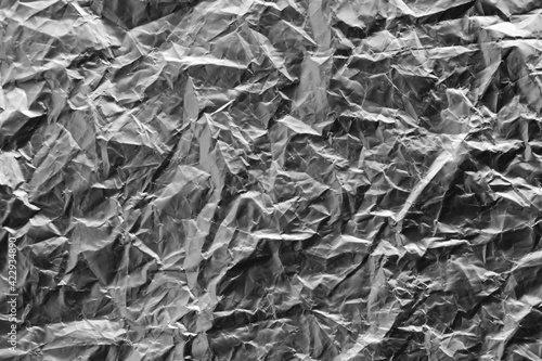 crinkle aluminium foil, dark silver foil 