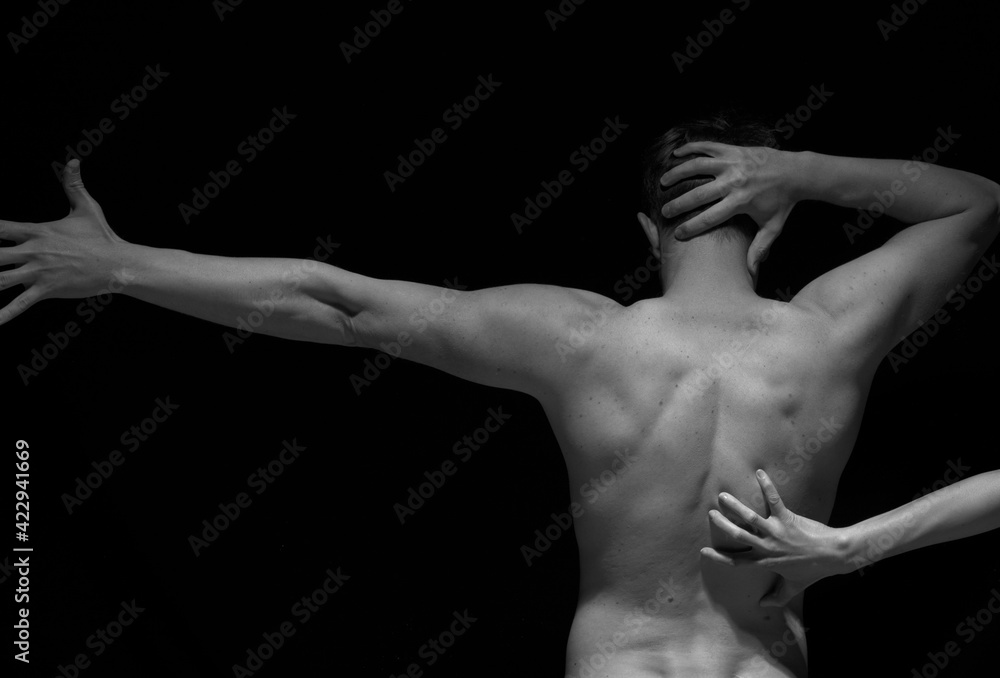 Strong body couple. Back. Background. Couple. Sexy body. Erotica. Shadow. Strong body couple. Back. Background. Couple. Sexy body. Erotica. Shadow.