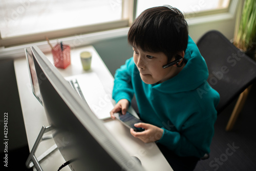 Boy Enjoying Esports