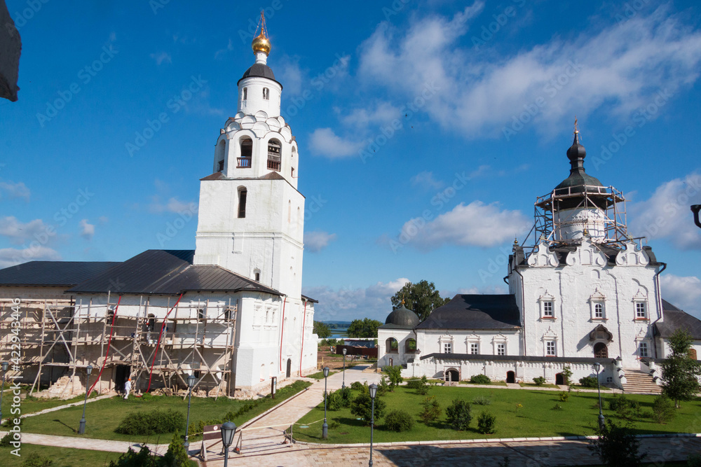 white monastery on the island white monastery on the island