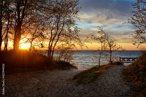Fototapeta Naklejka Na Ścianę i Meble -  Abend an der Lübecker Bucht