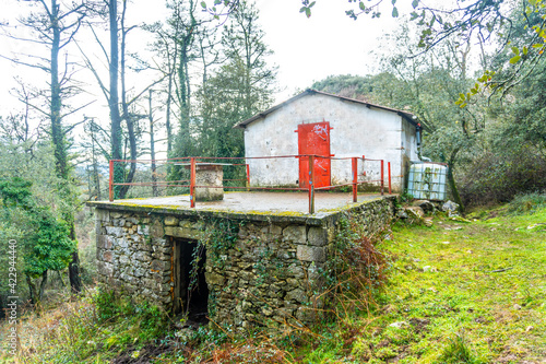 A hut at the top of Mount Arno in the municipality of Mutriku in Gipuzkoa. Basque Country, Spain photo