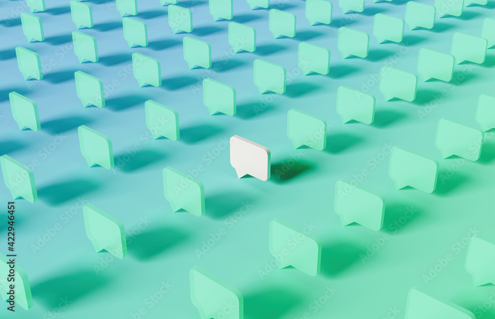 Obraz premium pattern of comment box