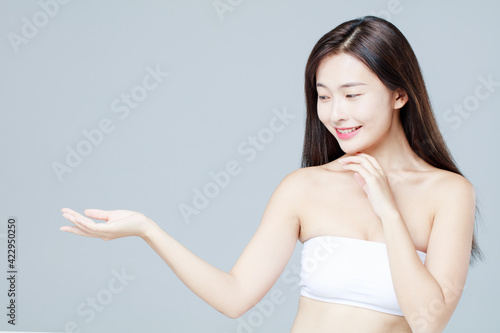 Portrait Of Beautiful Woman in Studio