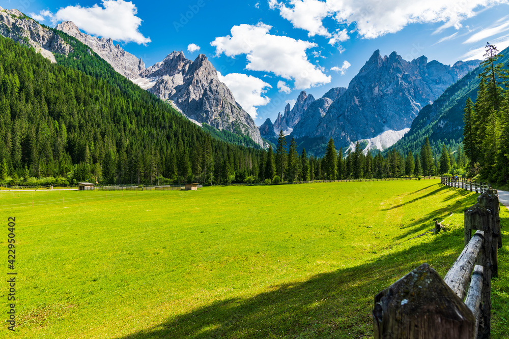 Φωτογραφία Typical views of the dolomitic valley floor. The Val Fiscalina
