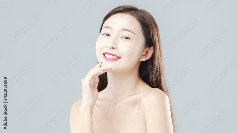 Portrait Of Beautiful Woman in Studio