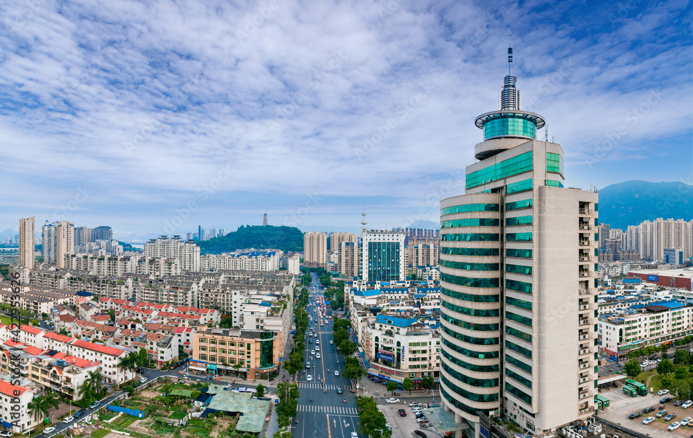 Fototapeta premium Urban scenery of Ningde City, Fujian Province, China
