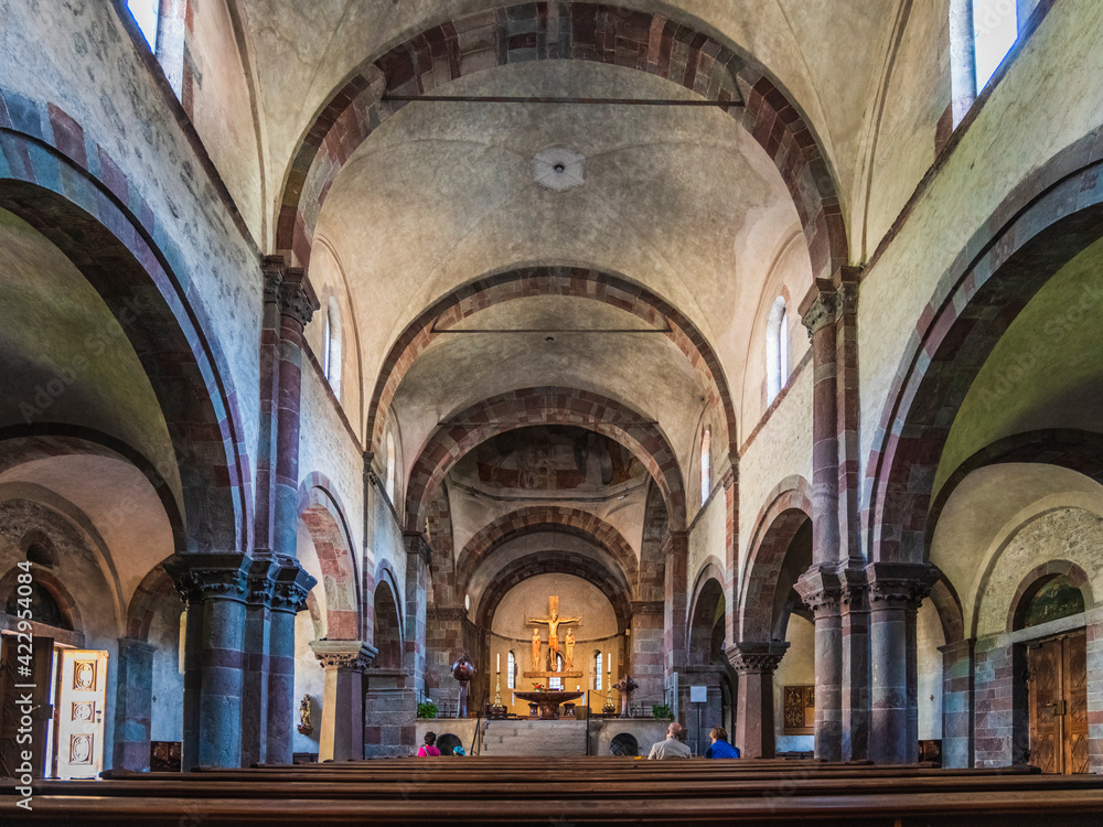 Fototapeta premium Glimpses of the ancient Dolomite town of San Candido.