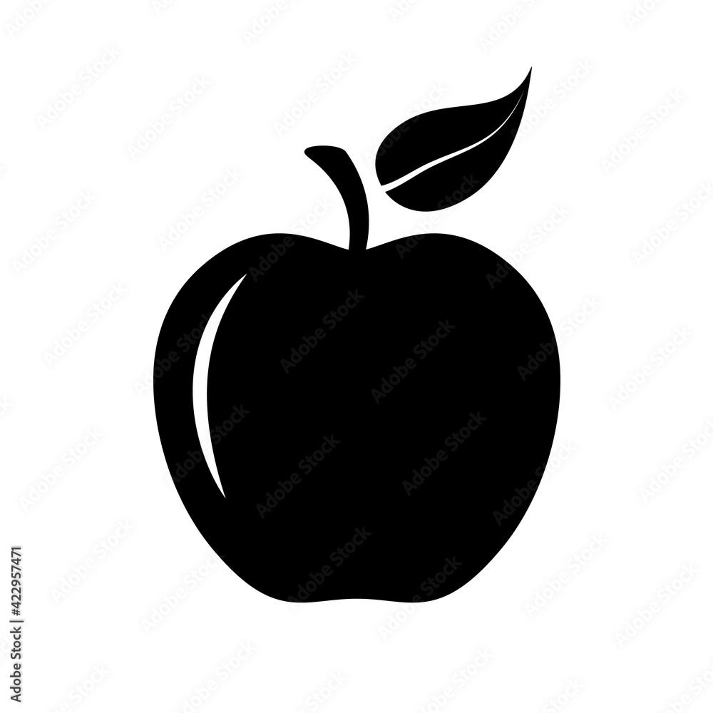 Apple and leaf icon, vector illustration
Apple and leaf icon, vector illustration
