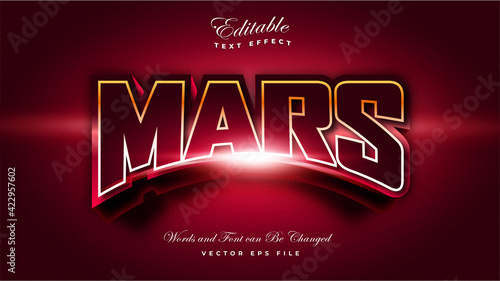 Planet Mars Text Effect