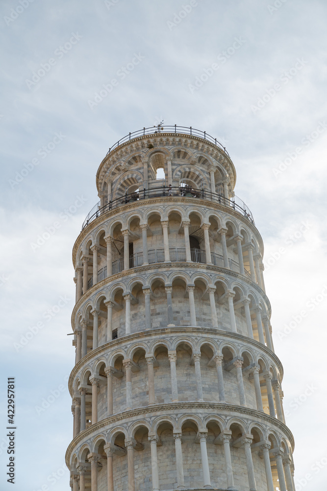 The Leaning Tower of Pisa, tourists travel