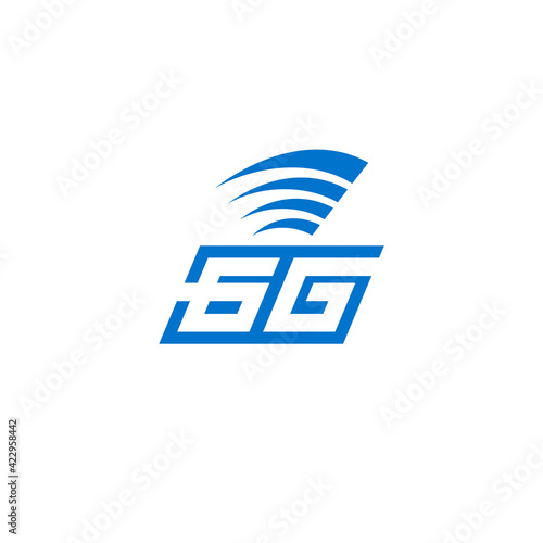 6G wireless mobile logo.