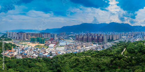 Urban scenery of Ningde City, Fujian Province, China