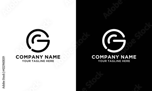 cg  logo design vector icon