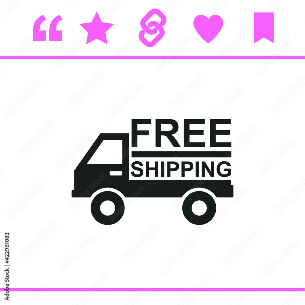 Simple black vector icon on white background Simple black vector icon on white background
