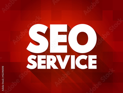 Seo Service text quote, concept background