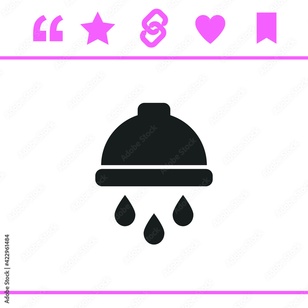 Simple black vector icon on white background Simple black vector icon on white background