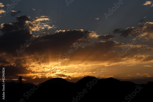 sunrise over the mountain