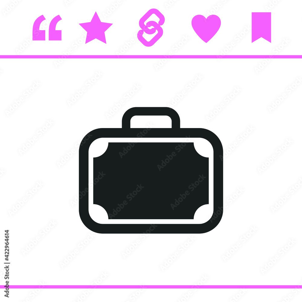 Simple black vector icon on white background Simple black vector icon on white background