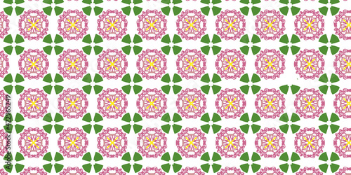 美しいピンクの花のパターン