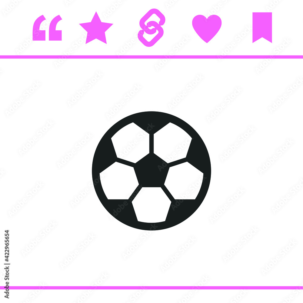 Obraz premium Simple black vector icon on white background